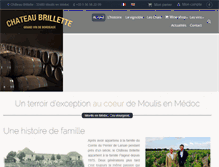 Tablet Screenshot of chateau-brillette.fr
